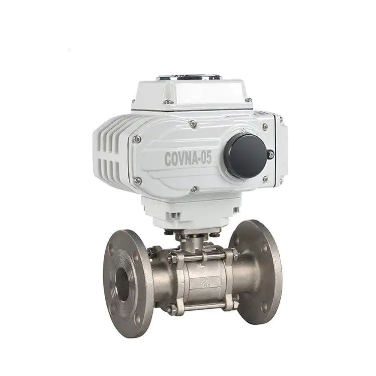 Electric-3pc-2-way-flange-ball-valve
