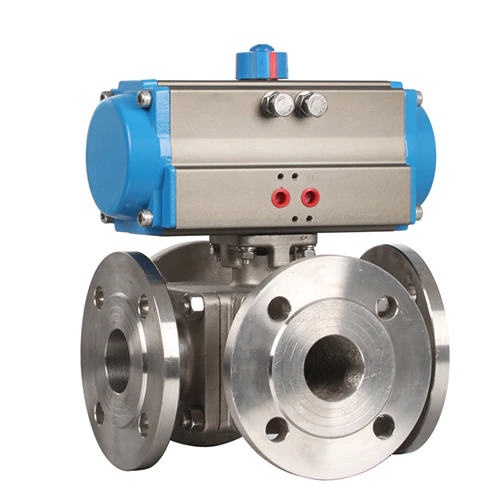 Compact Pneumatic Control Valve with Manual Override