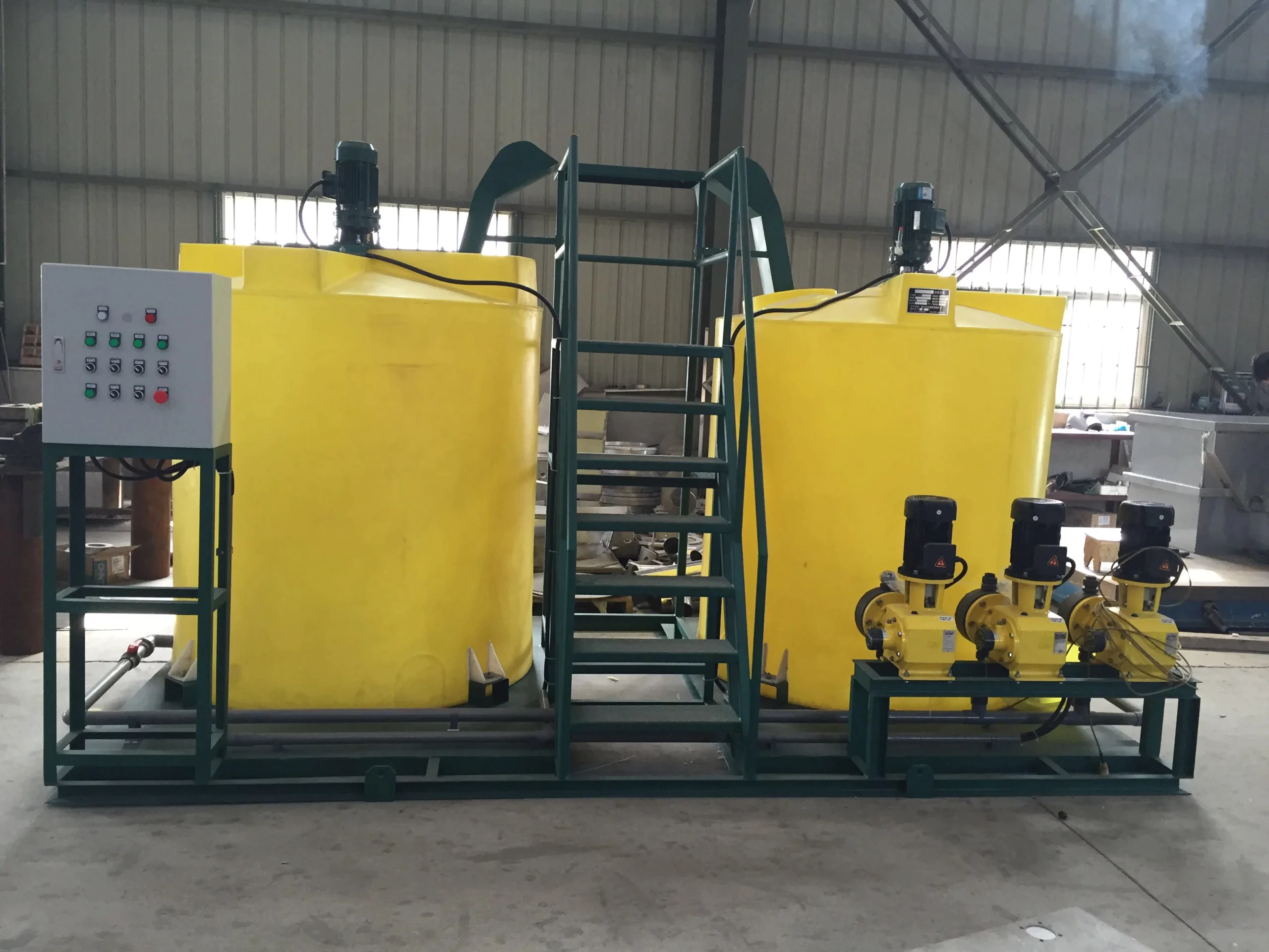 Automatic Dosing System for Carbon Source and Sodium Hypochlorite
