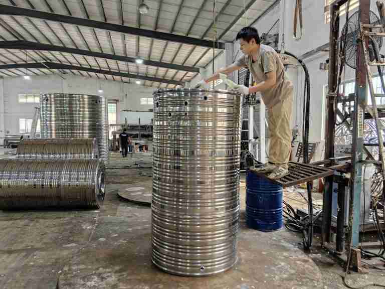 corrugated steel water tanks