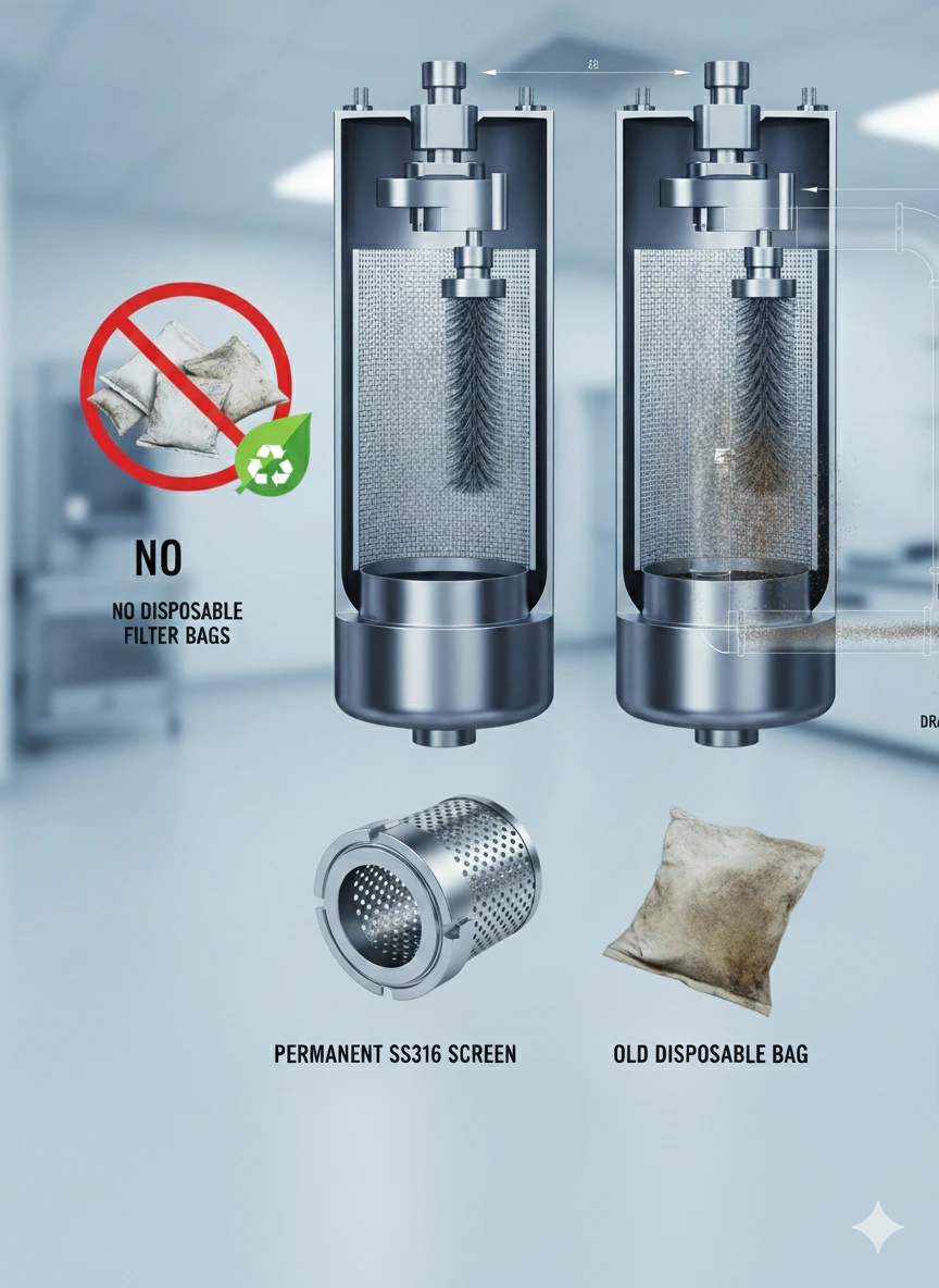 automatic self-cleaning filter